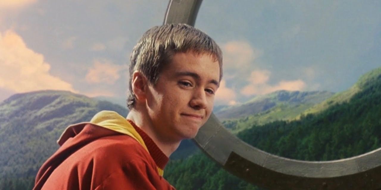 Oliver Wood playing quidditch