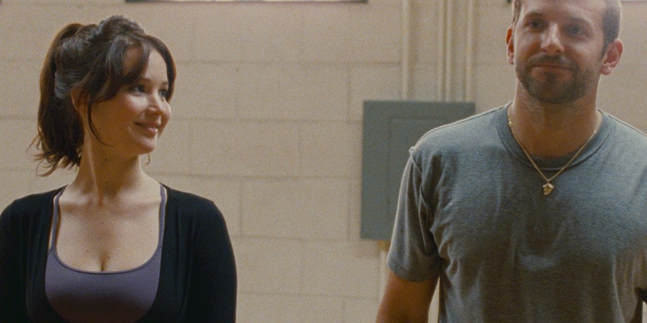 Oscar-winning Jennifer Lawrence and her dancing partner Pat in Silver Linings Playbook