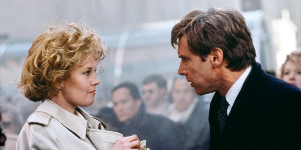 Melanie Griffith and Harrison Ford in Working Girl