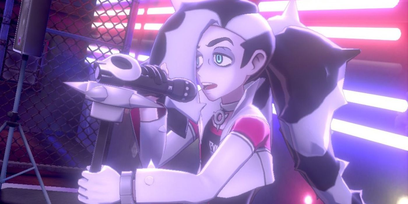 Piers singing in Pokemon Sword and Shield.