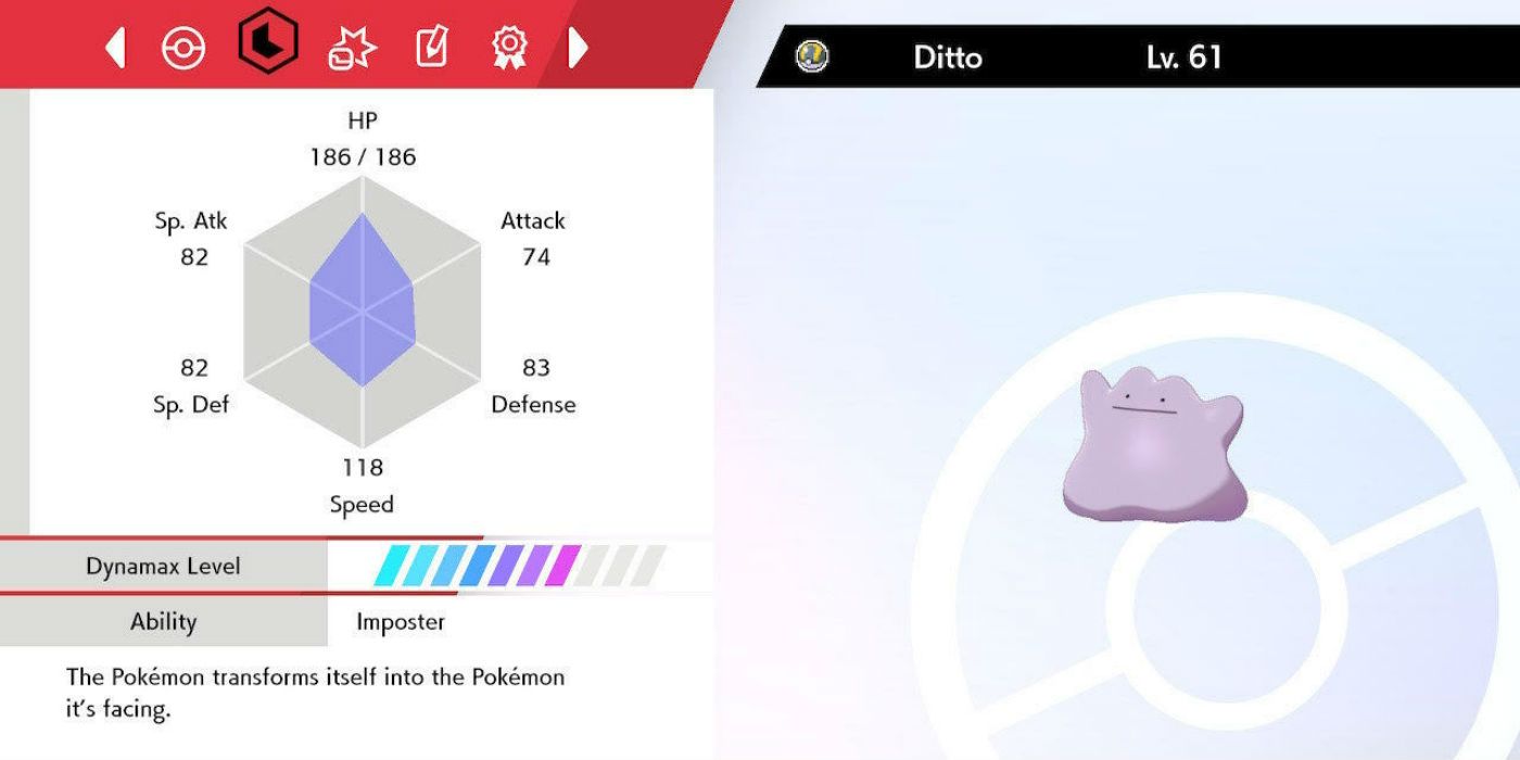 Pokemon Sword and Shield Ditto