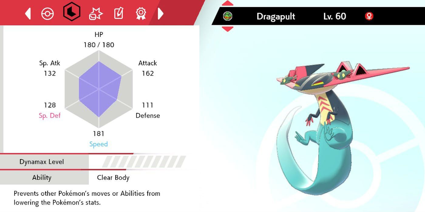 Dragapult in Pokemon Sword and Shield