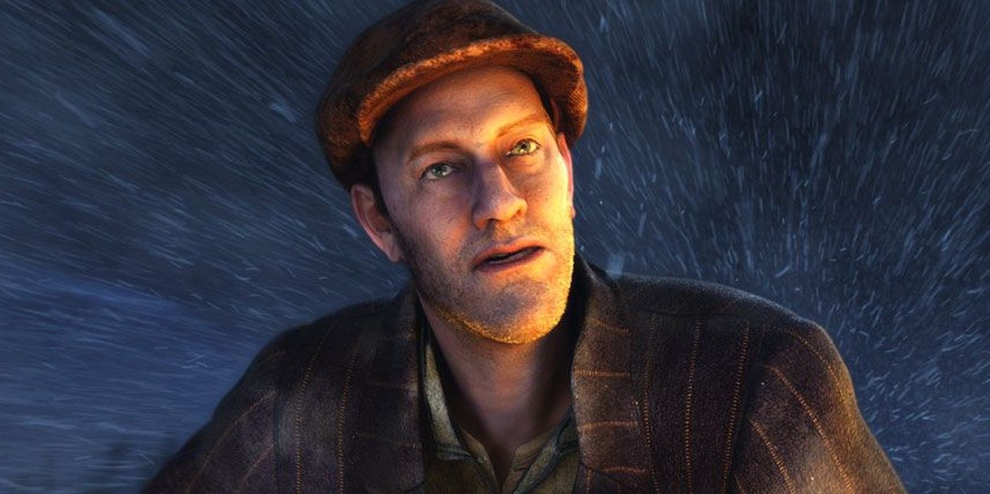 Tom Hanks plays The Hobo on top of a train in The Polar Express
