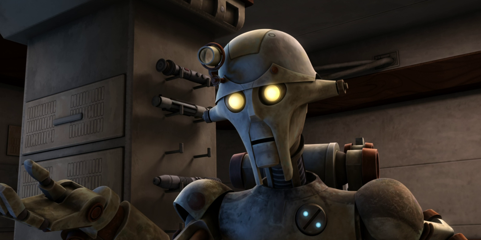 Droid Professor Huyang in Clone Wars 