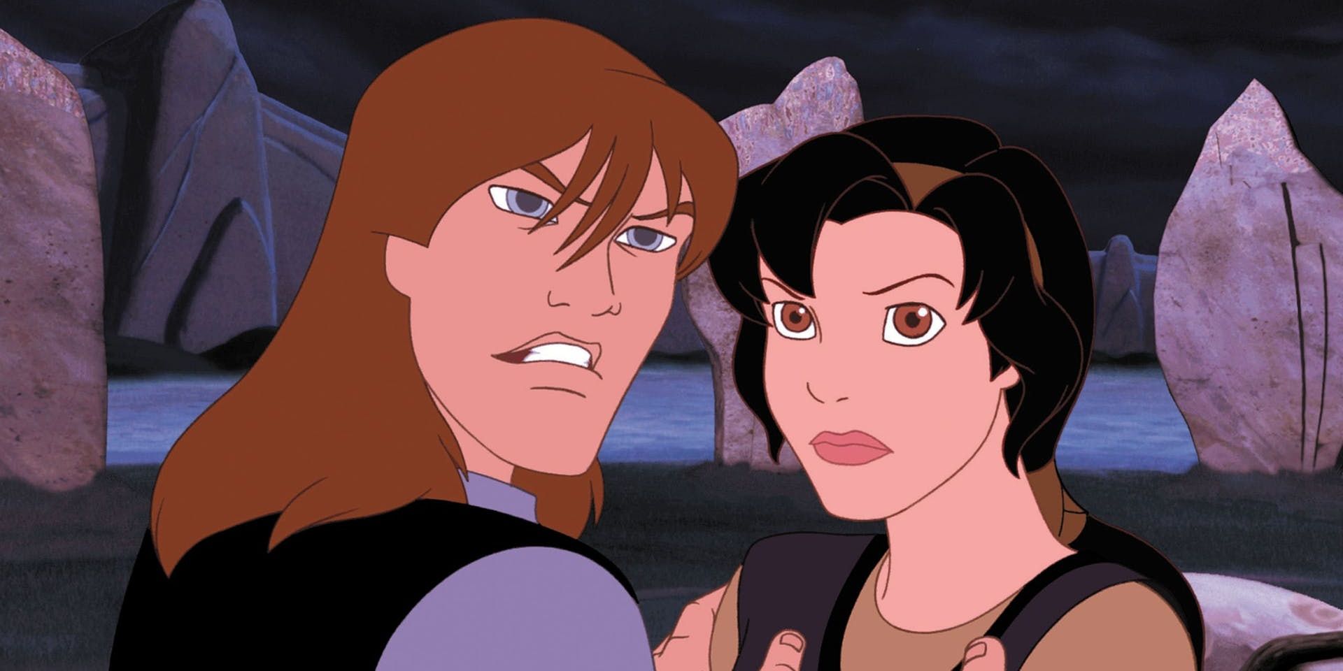 Characters looking angry in Quest for Camelot