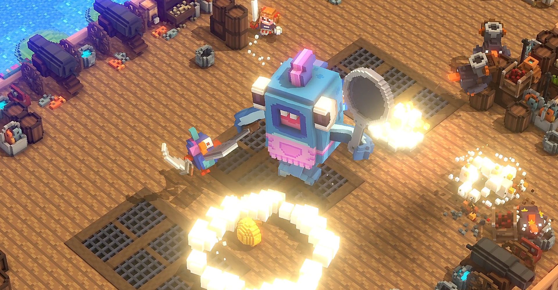 Riverbond Blue Monster Boss Fight