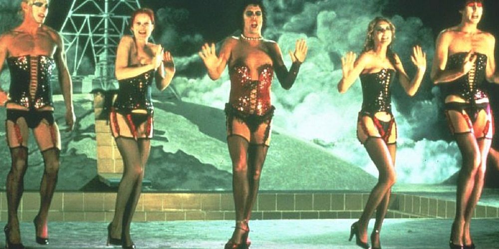 Rocky Horror Columbia and cast dancing