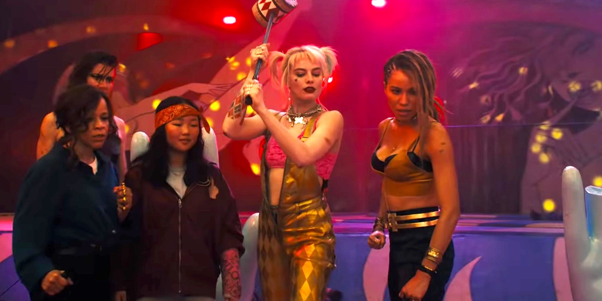 Rosie Perez, Ella Jay Basco, Margot Robbie and Jurnee Smollett-Bell in Birds of Prey