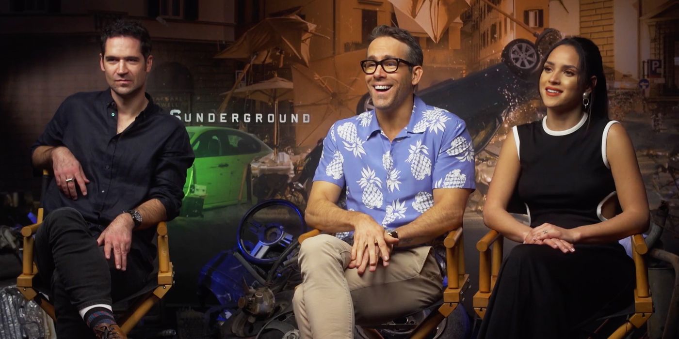 Ryan Reynolds, Manuel Garcia-Rulfo Adria Arjona Interview 6 Underground