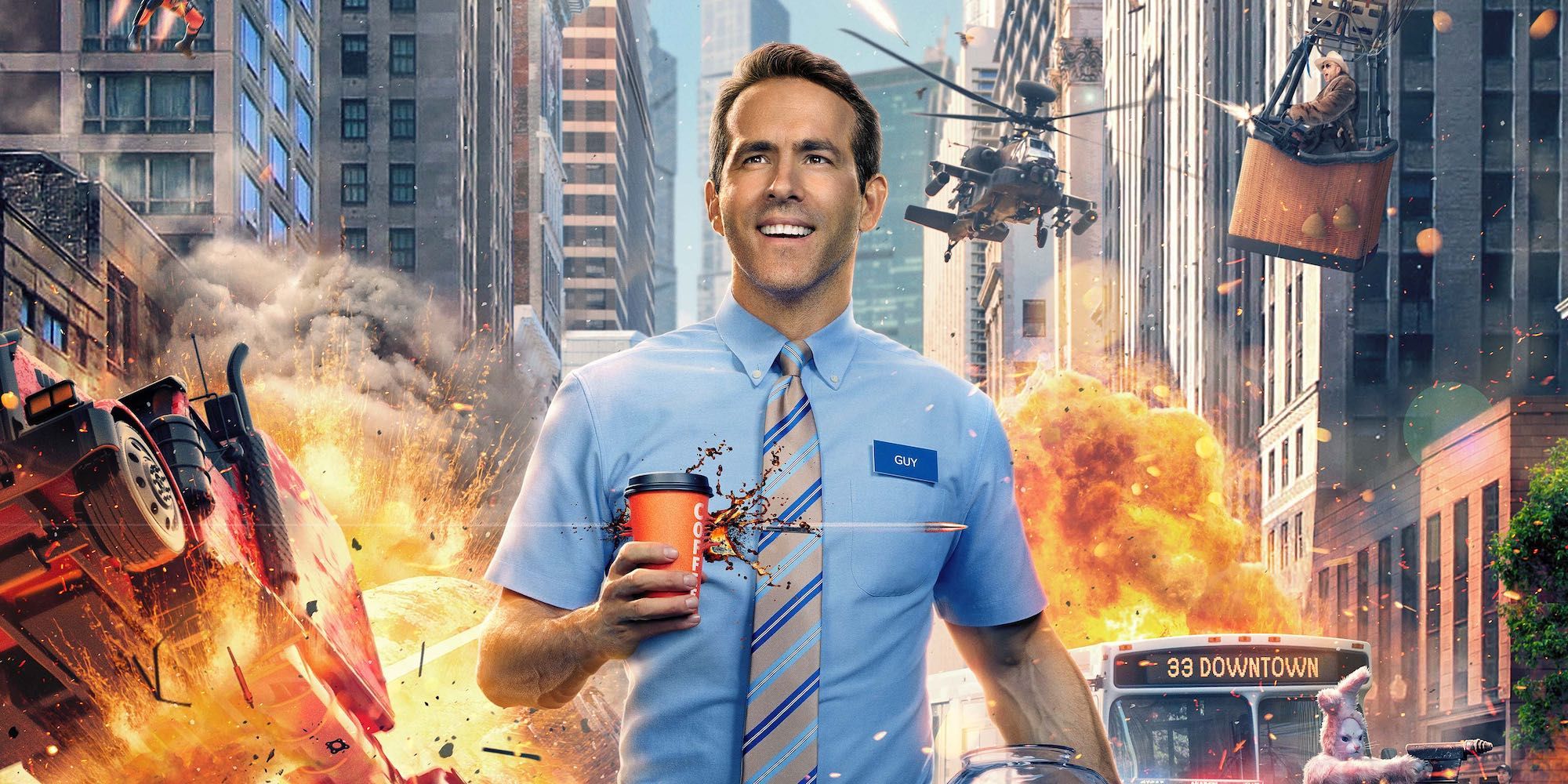 Free Guy Trailer: Ryan Reynolds Is A Video Game Character