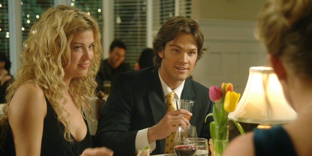 Sam and Jess at dinner in Dean's Djinn dream in Supernatural