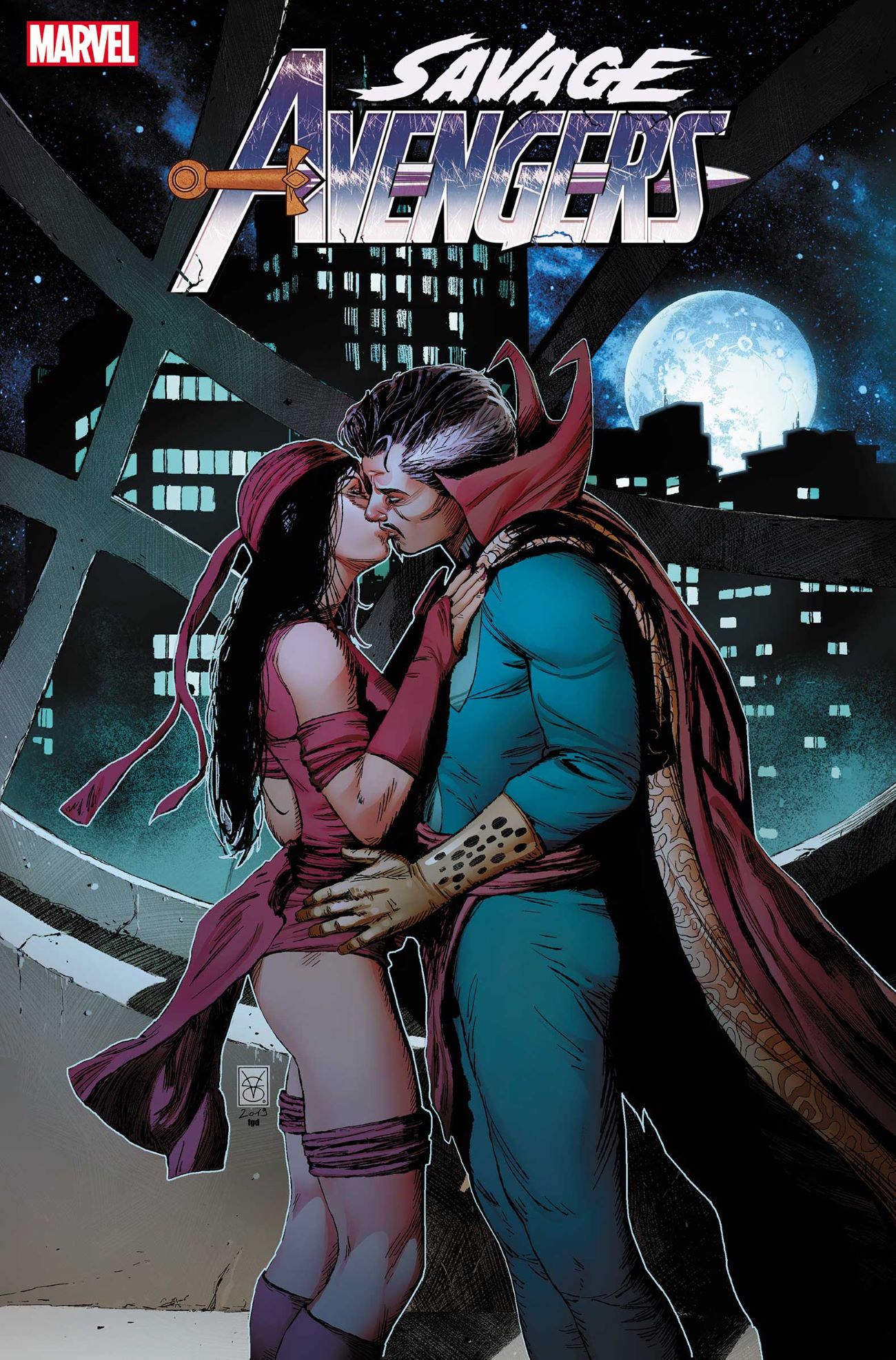 Savage Avengers Doctor Strange Elektra Kiss