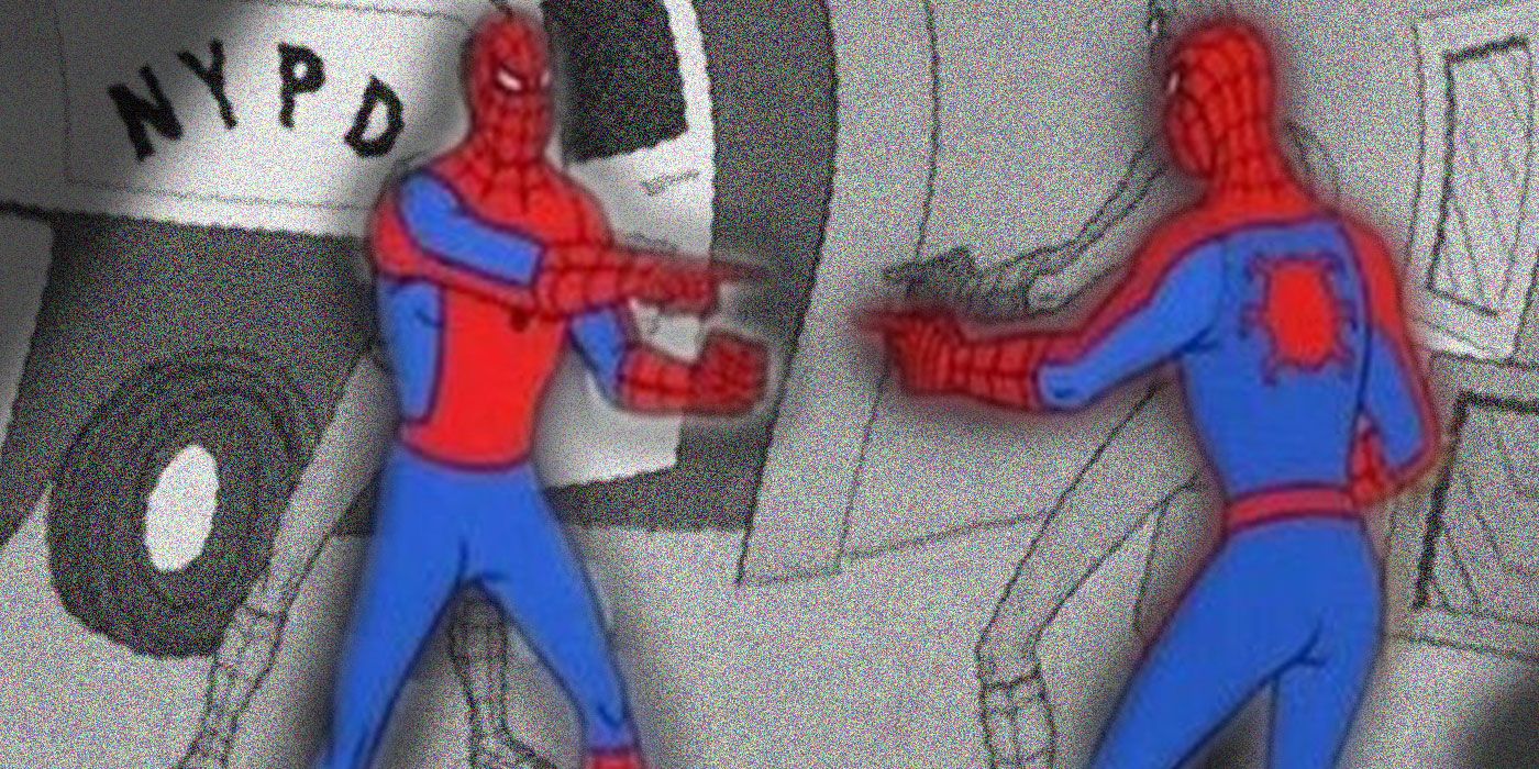 The Spider-man pointing meme is an image from ABC's animated Spider-ma...
