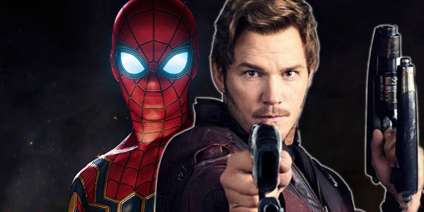 Star Lord and Spider-Man in Avengers Infinity War