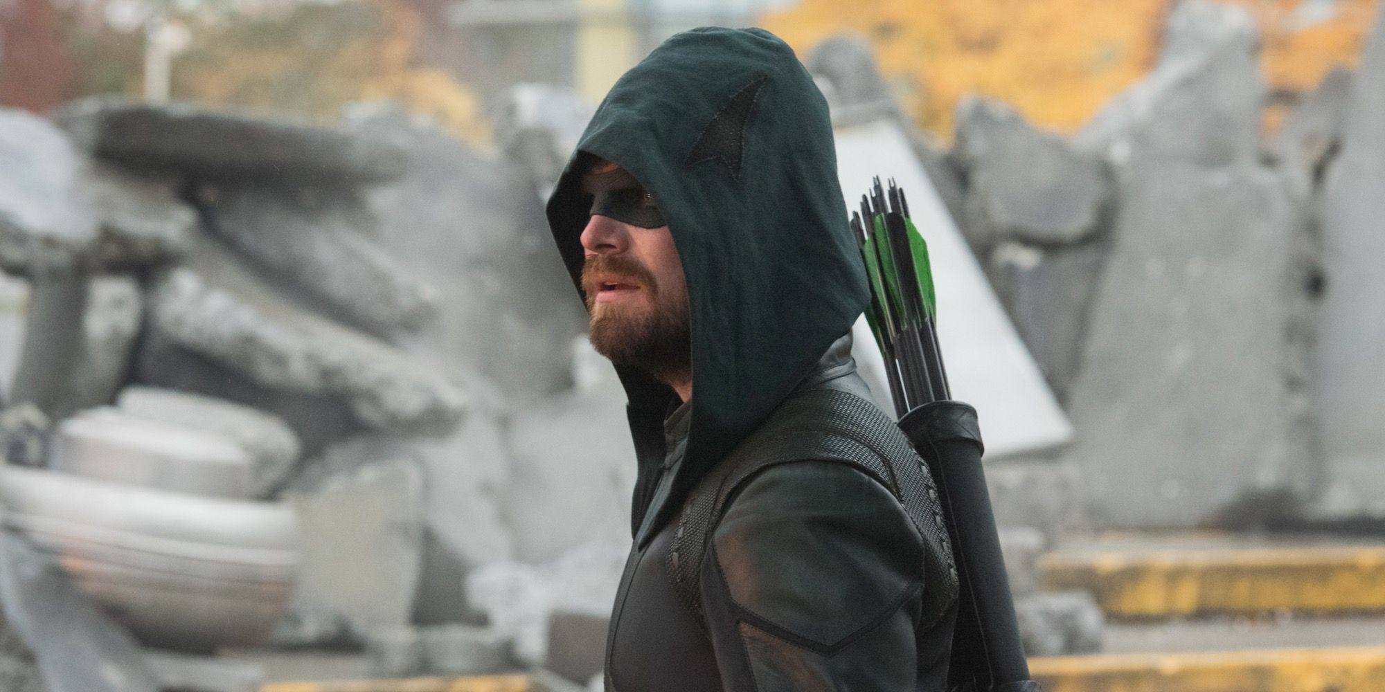 Stephen Amell as Green Arrow in Crisis on Infinite Earths Part 1