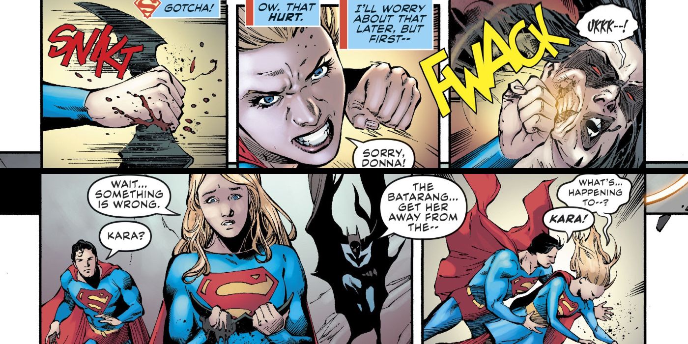 Supergirl Gets Infected By Batarang