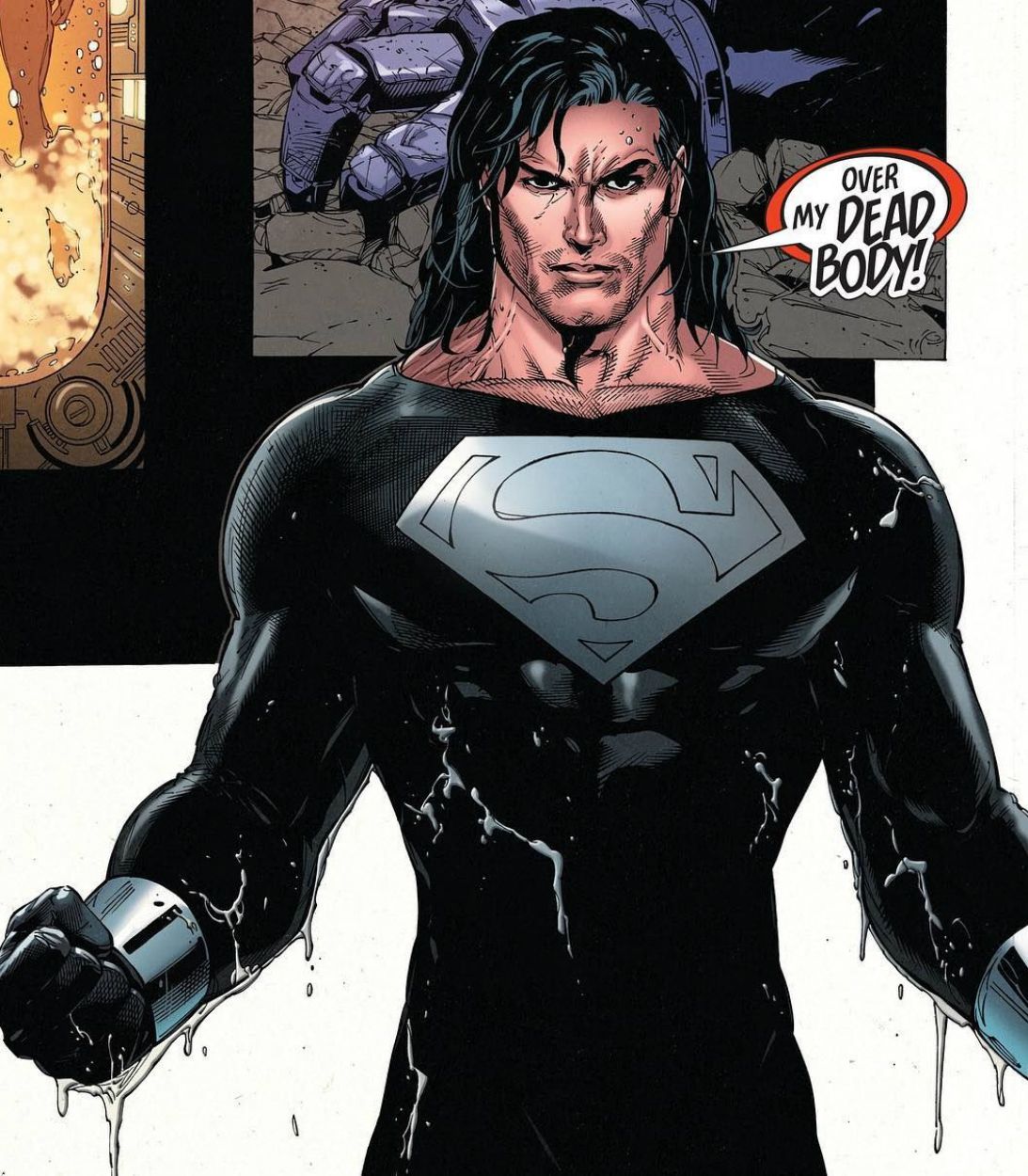 Superman Black Costume Vertical