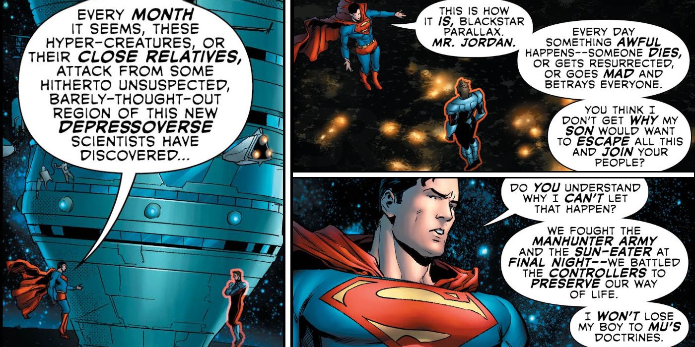 Superman and Blackstar Hal Jordan Comic