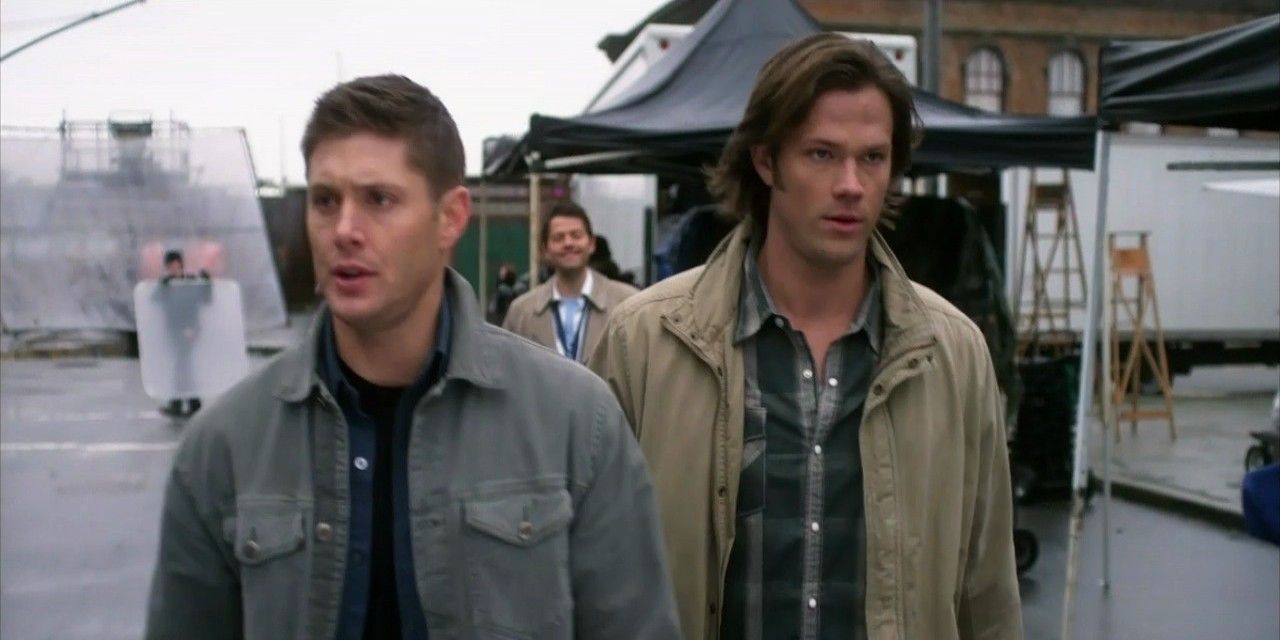 Sam and Dean walk around confused about their new world in the French Mistake in Supernatural