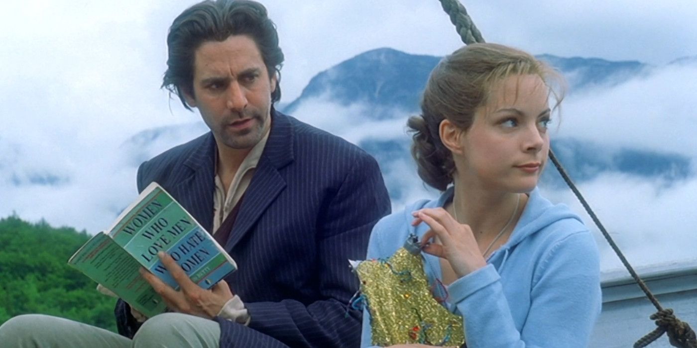 Scott Cohen as Wolf and Kimberly Williams-Paisley as Virginia in The 10th Kingdom