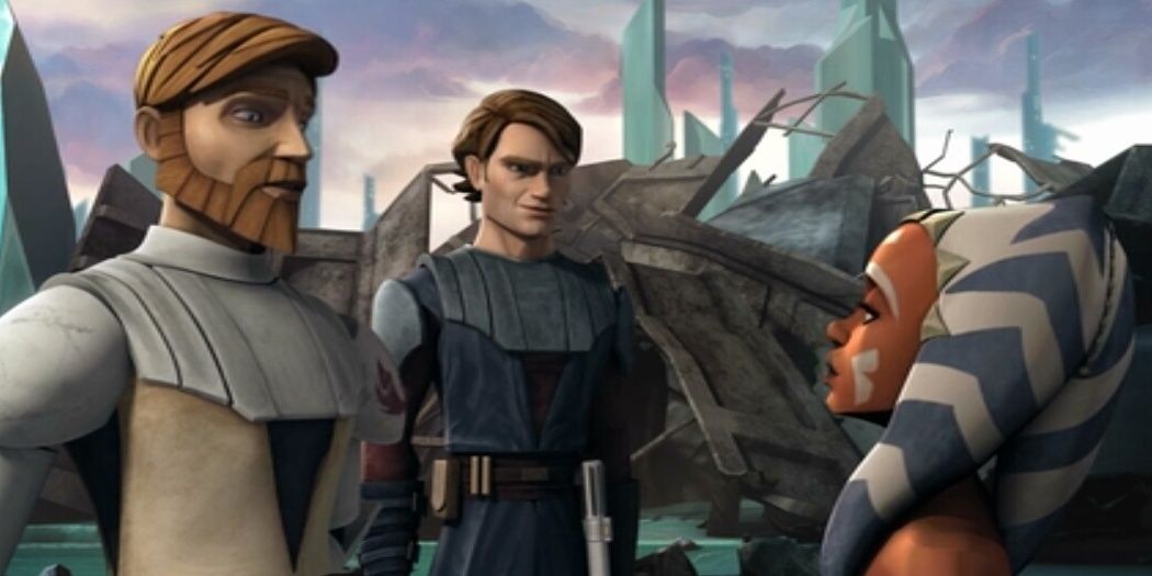 Ahsoka Tano meets Obi-Wan and Anakin in The Clone Wars movie