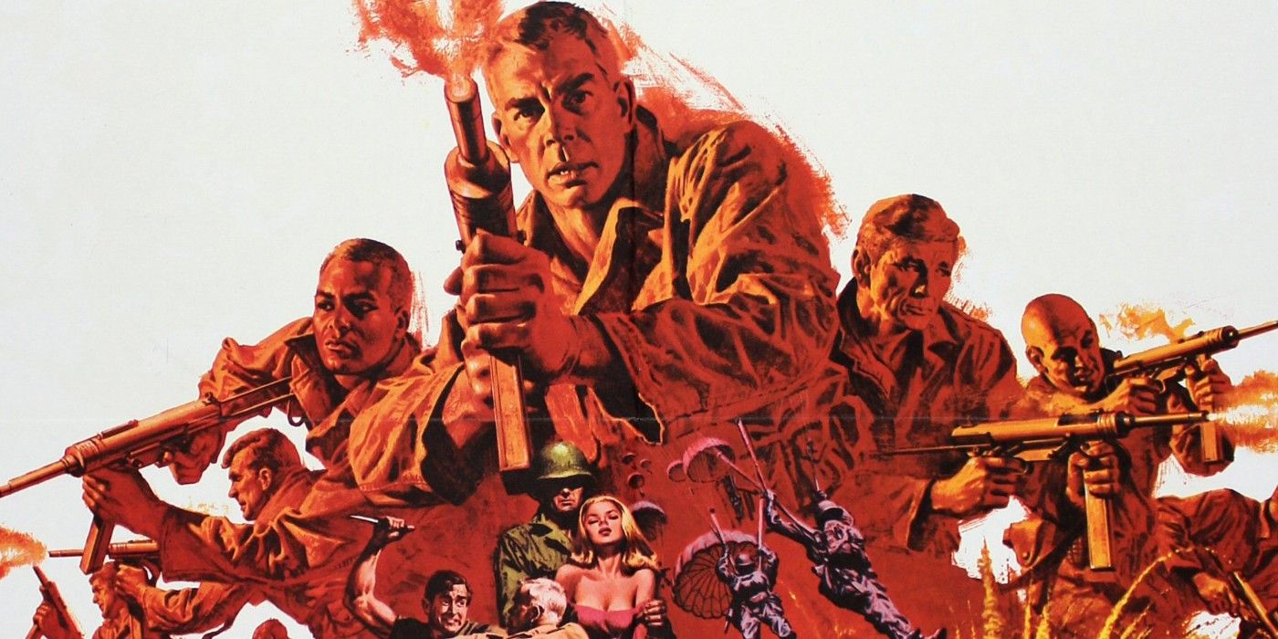 The poster for 1967's The Dirty Dozen starring Lee Marvin and Charles Bronson