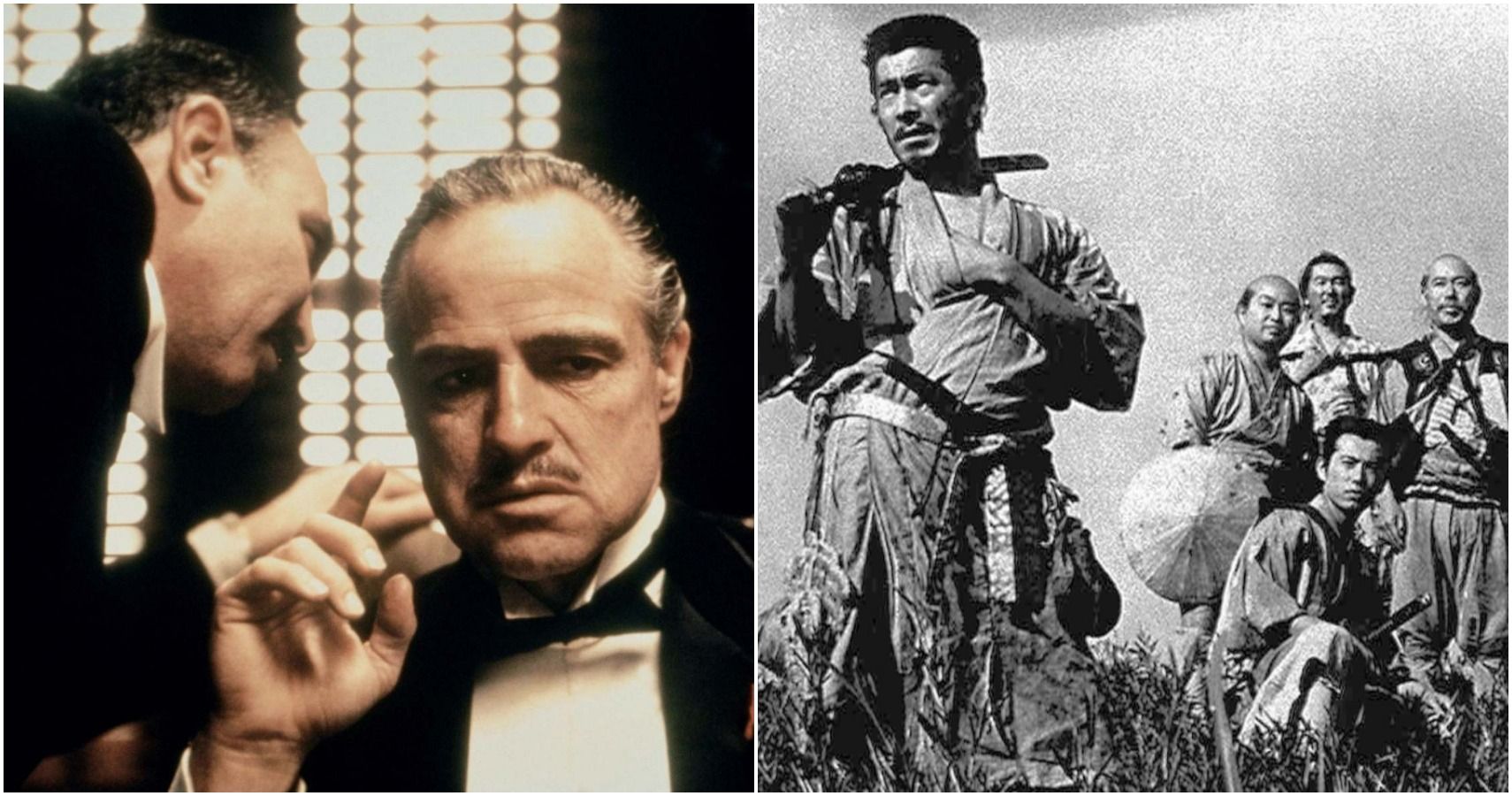 The Godfather and Seven Samurai, two of Letterboxd users' favorite films
