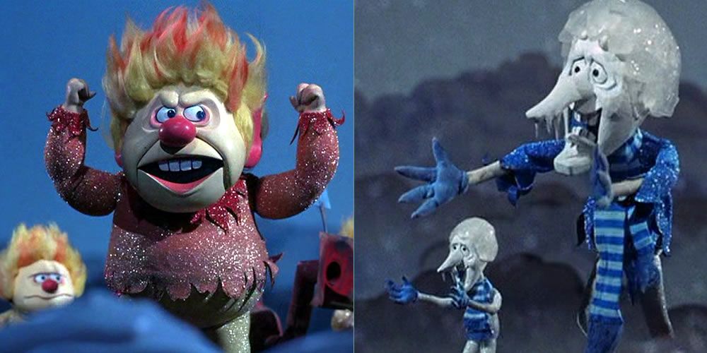 Heat Miser and Snowmiser in a fight