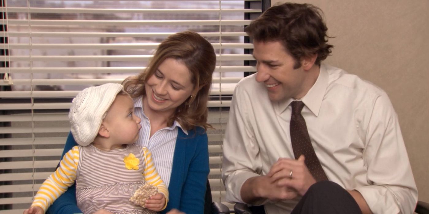 Jim, Pam, and Cece on The Office