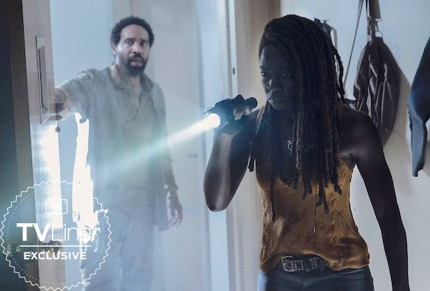 Michonne and Vergil explore in The Walking Dead season 10