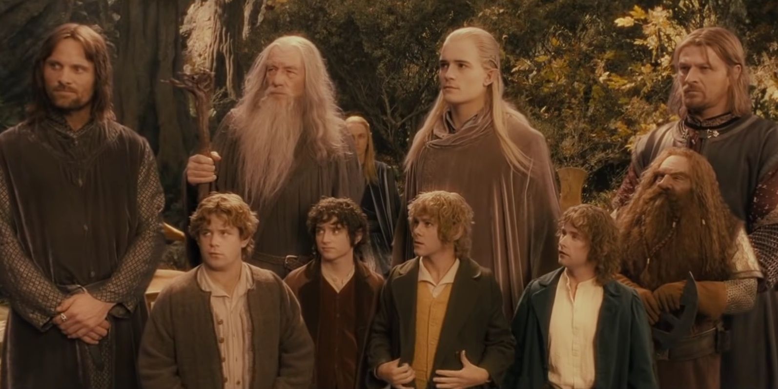 The literal Fellowship of the Ring in The Fellowship of the Ring