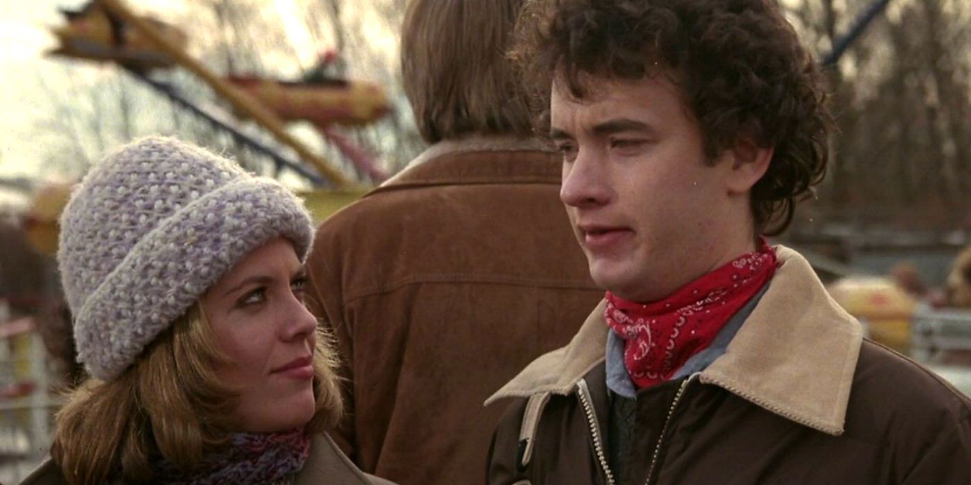 Tom Hanks and Elizabeth Kemp in He Knows Youre Alone