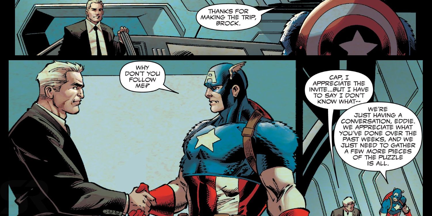 Venom Meets Captain America Comic