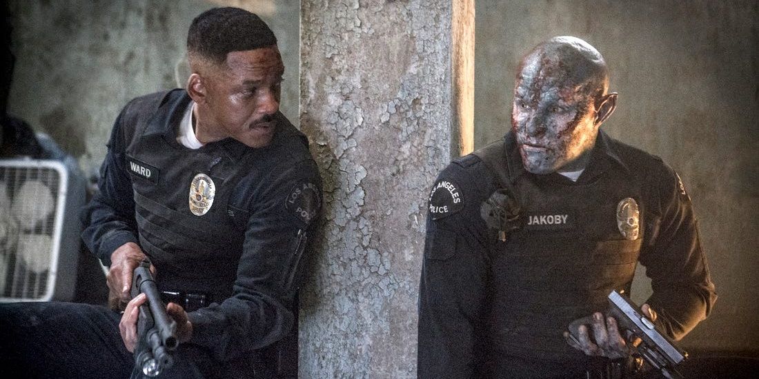 Will Smith as a cop alongside his orc partner in Bright