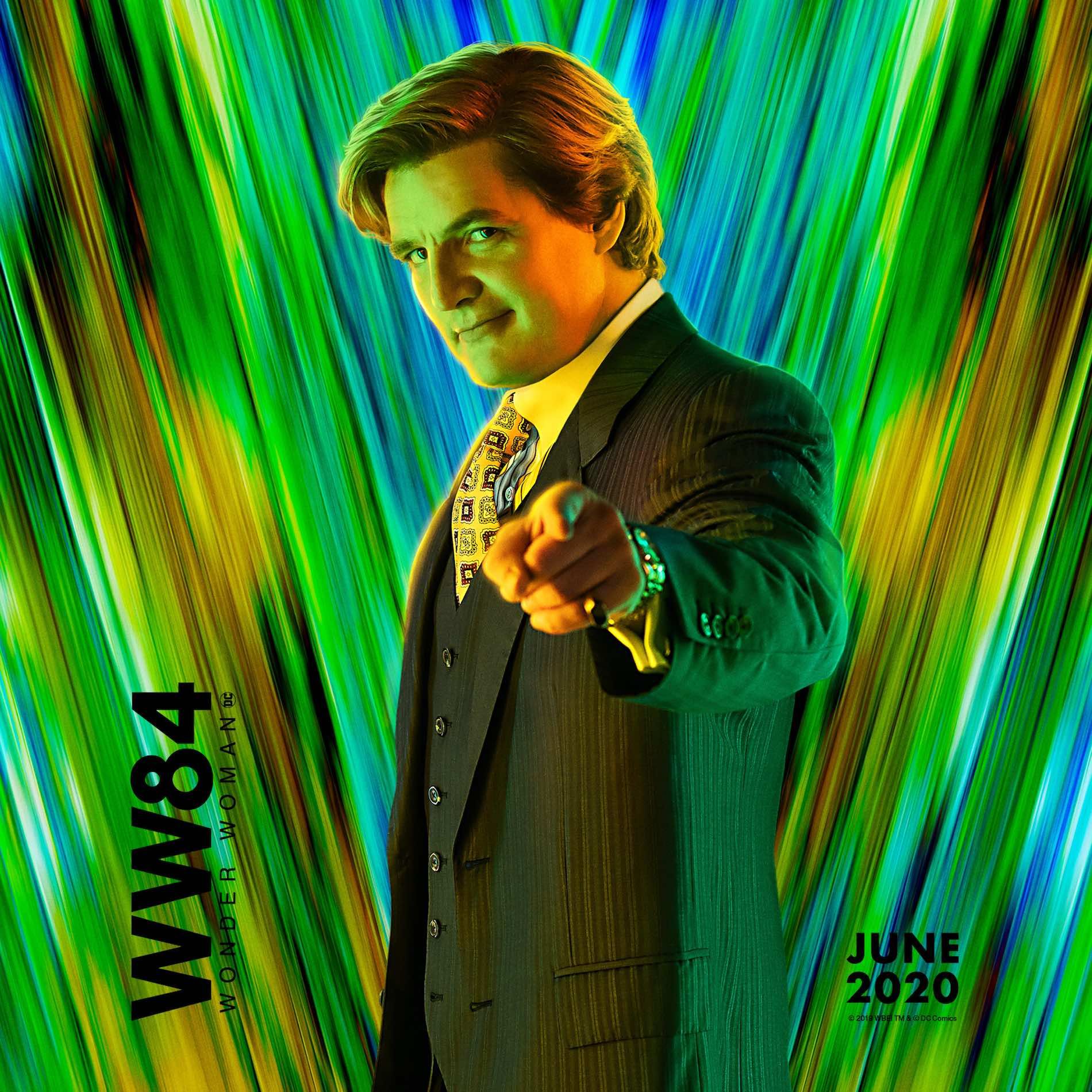 Pedro Pascal as Maxwell Lord in Wonder Woman 1984 CCXP poster 