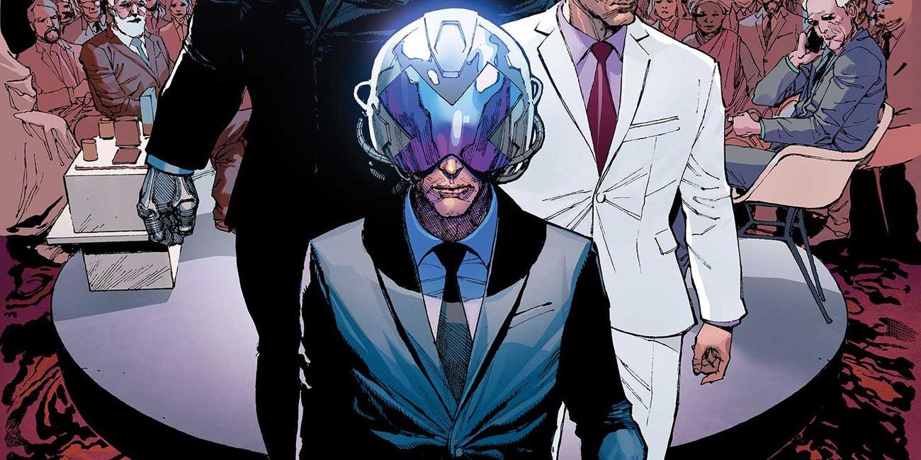 X-Men Comic Cover Xavier in Suit