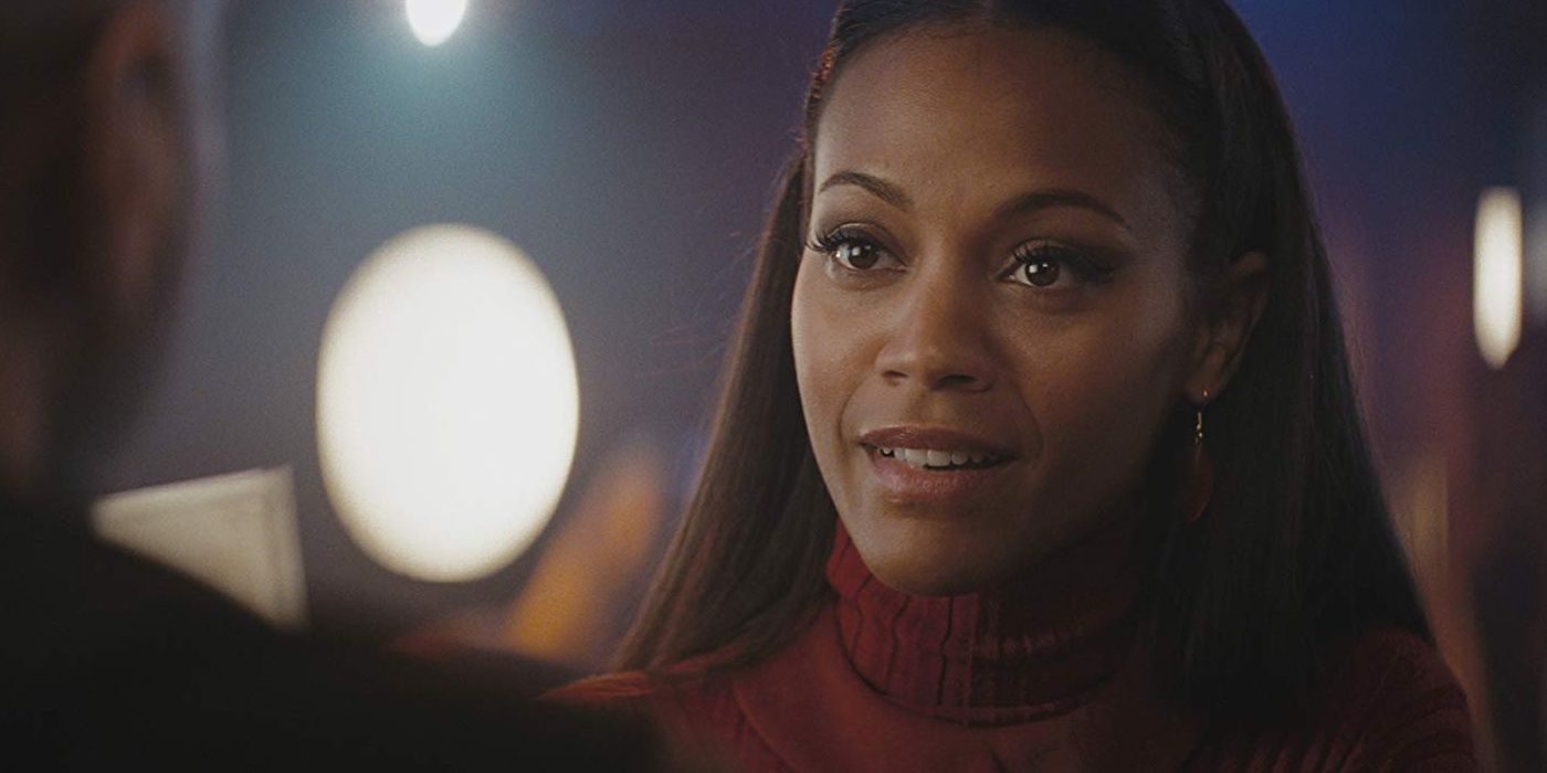 Lt. Uhura ordering drinks in Star Trek.