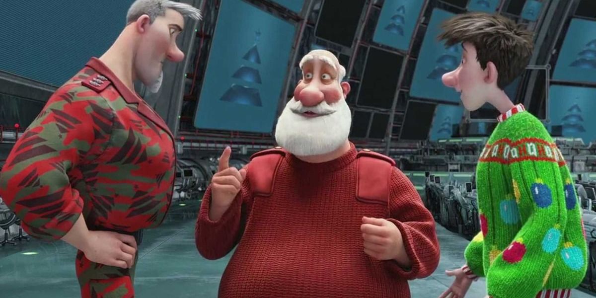 Santa and his family in Arthur Christmas