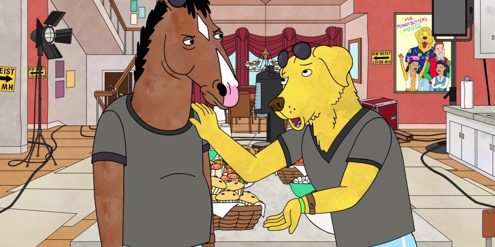 bojack and peanut butter talking to each other