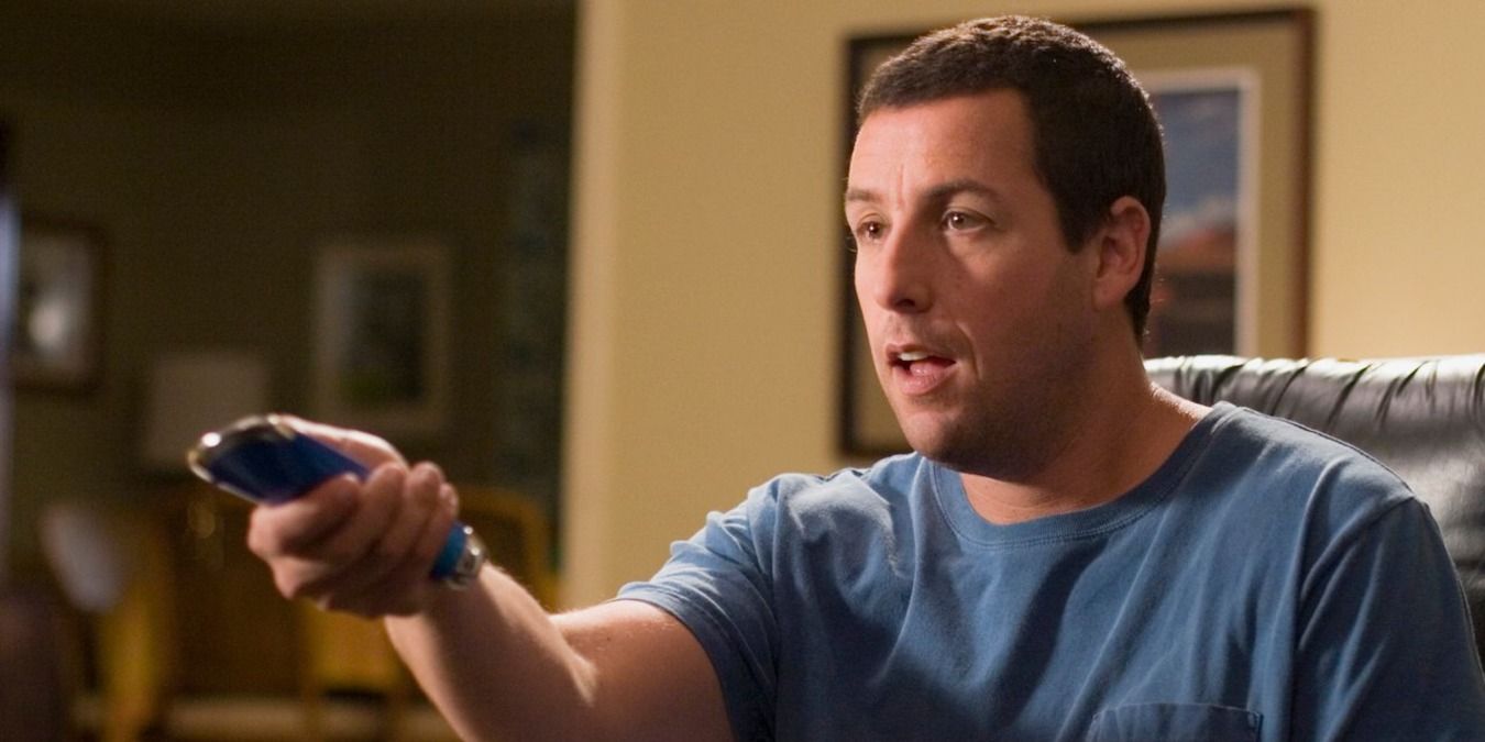 Adam Sandler with the remote in Click