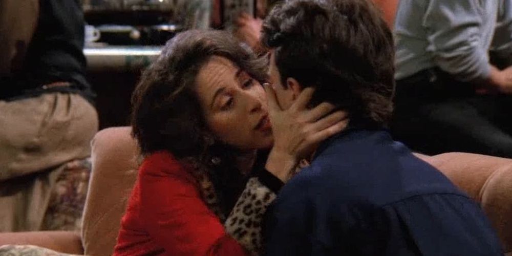 Janice kissing Chandler 