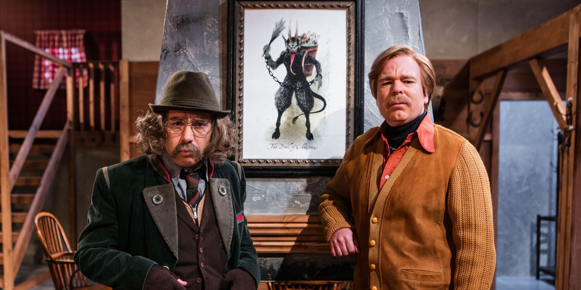 Two men looking into the camera in Inside No. 9