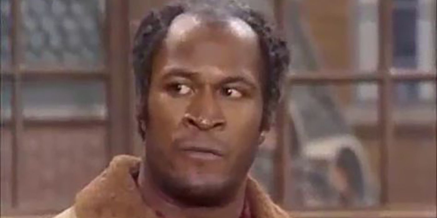John Amos as James Evans with serious expression on Good Times on CBS