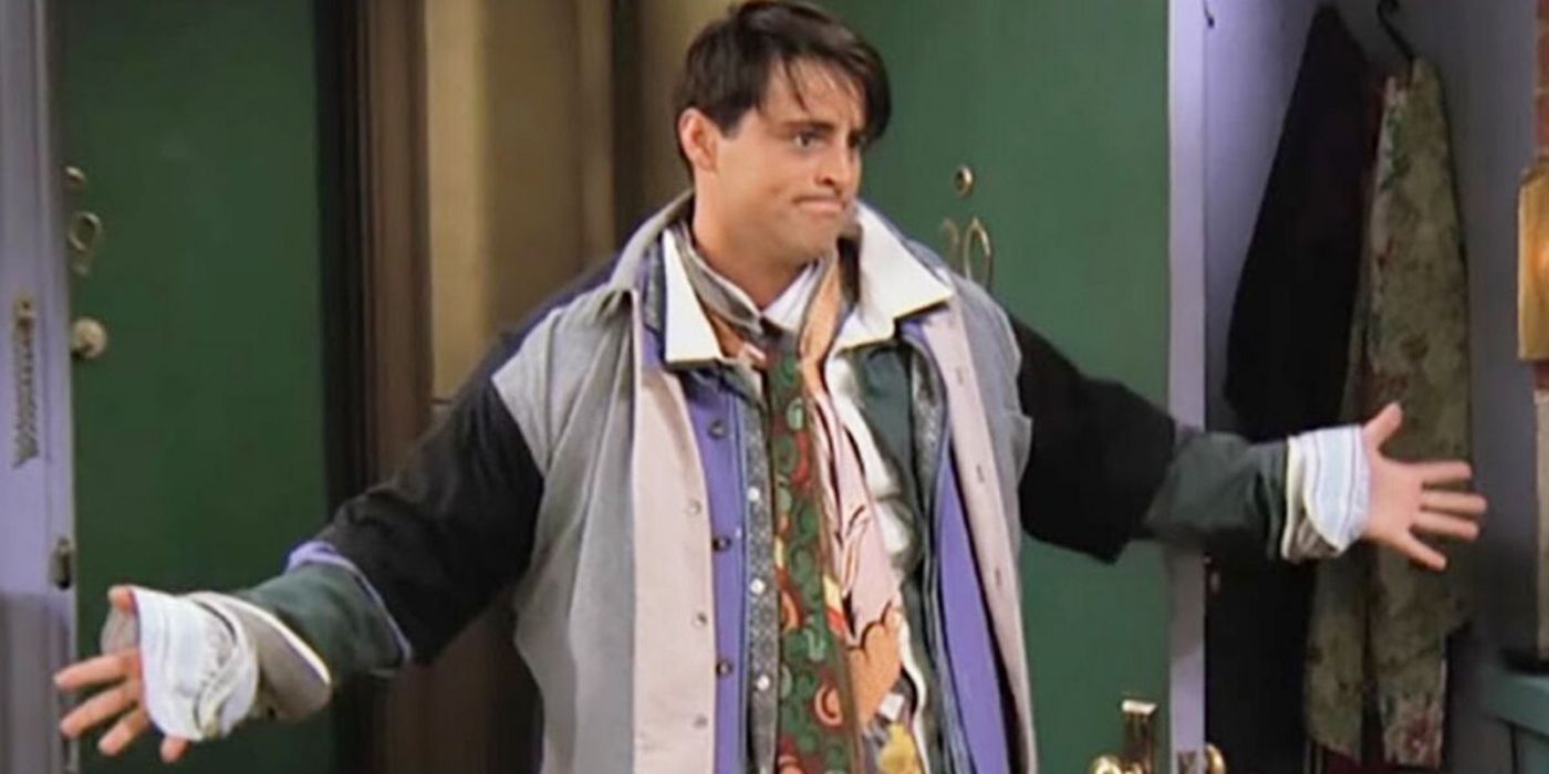Joey wears Chandler's Clothes