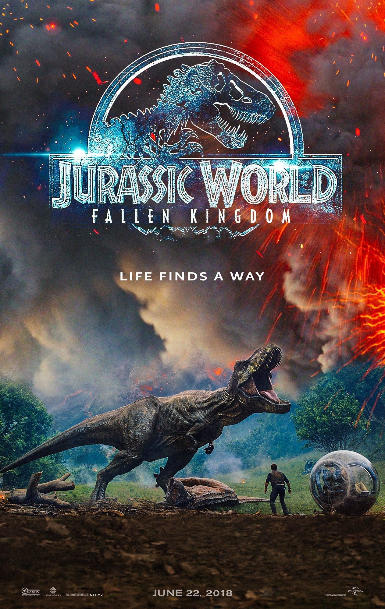 jurassic world fallen kingdom poster teaser