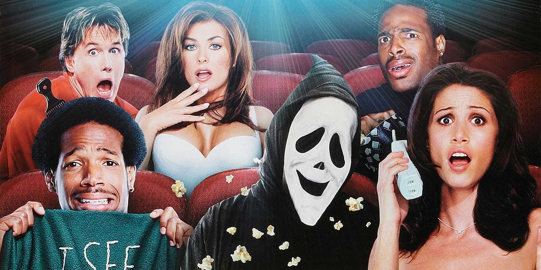 Poster for Scary movie with cast.