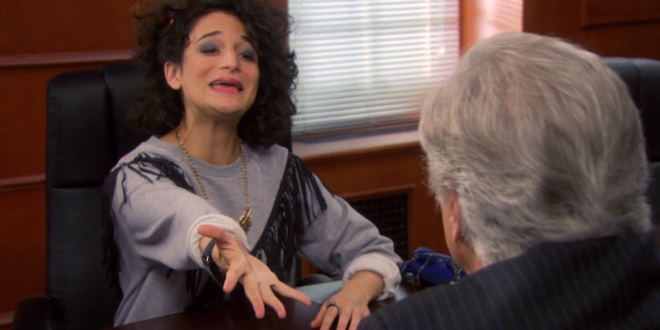 Mona Lisa from Parks and Recreation asking her father for money.