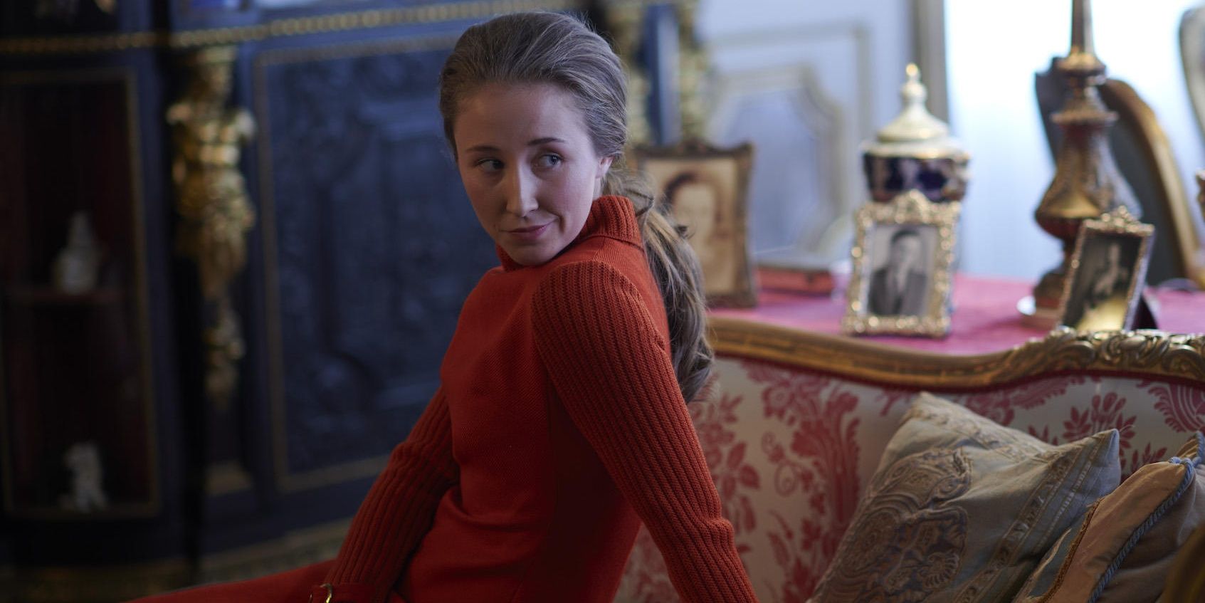 princess anne orange sweaterdress Cropped