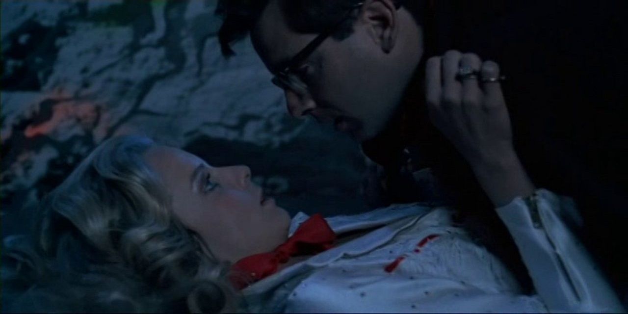 Lewis lying on top of Betty in Revenge of the Nerds.