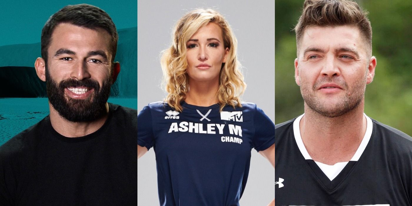 Split image of Turbo, Ashley, and CT from The Challenge